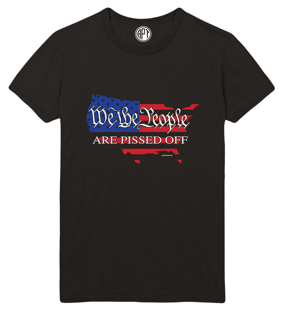 We The People Are Pissed Off Printed T-Shirt-Black