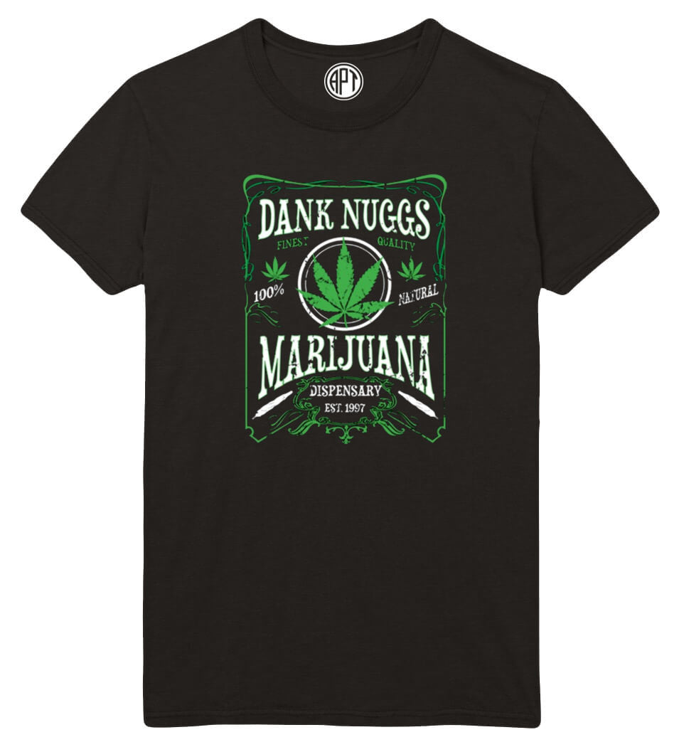 Dank Nuggs Marijuana Printed T-Shirt