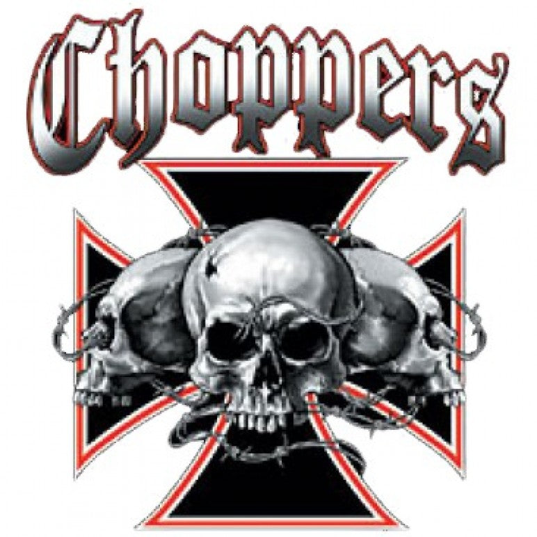 Choppers Skulls Printed T-Shirt  Tall