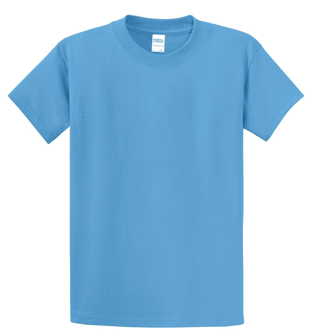 Port & Company 100% Cotton Essential T-Shirt Aquatic Blue PC61