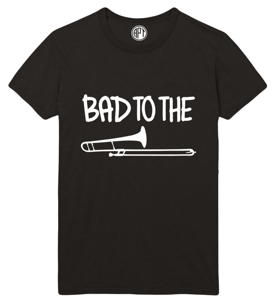 Bad to the Trombone Printed T-Shirt-Black