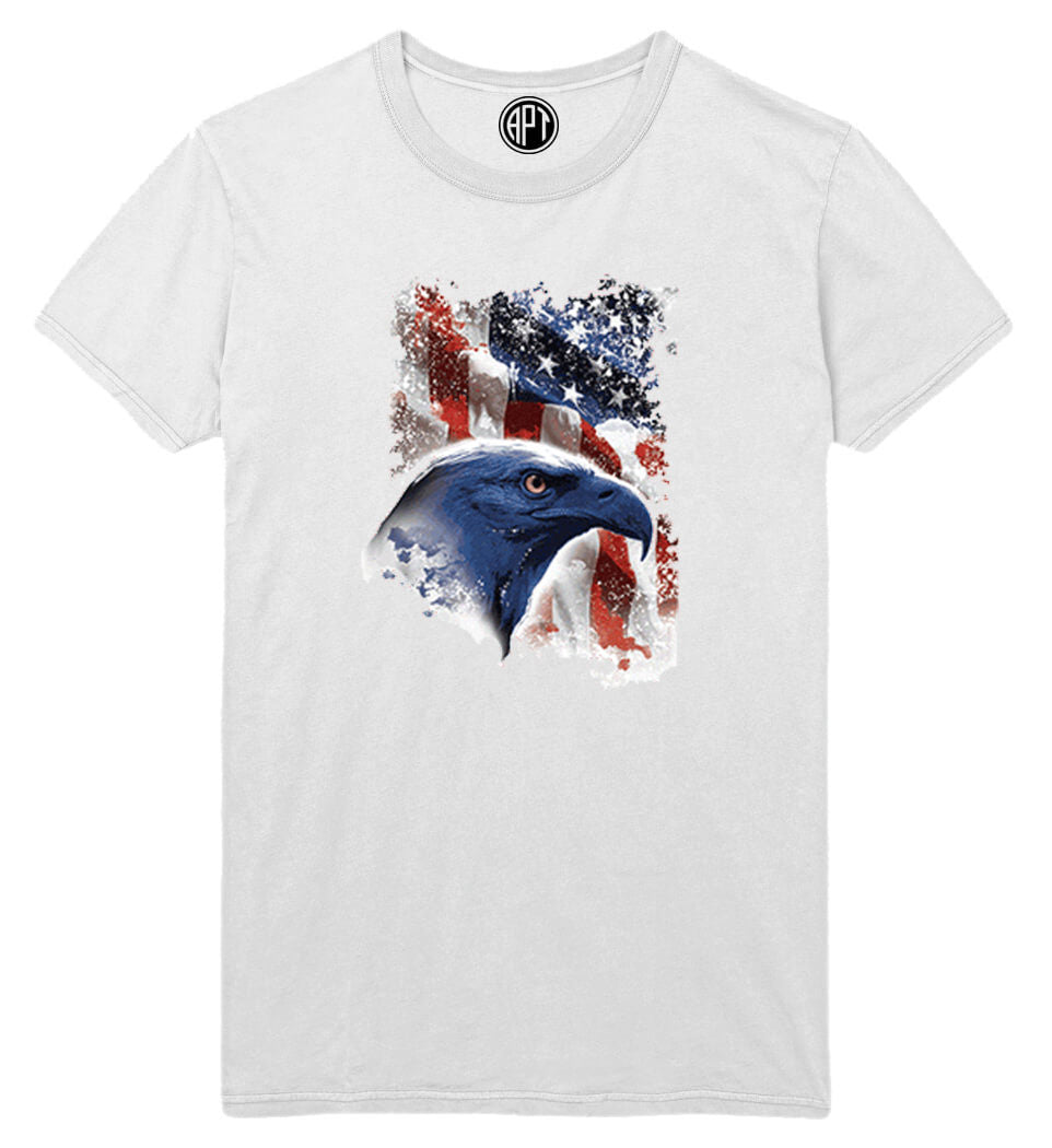 Solar Color Changing American Bald Eagle Printed T-Shirt