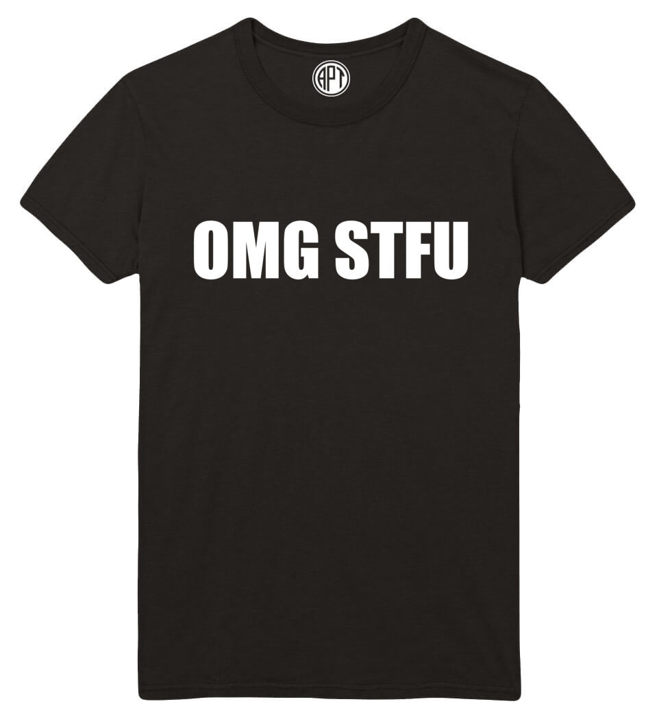 OMG Shut The F*ck Up Printed T-Shirt-Black