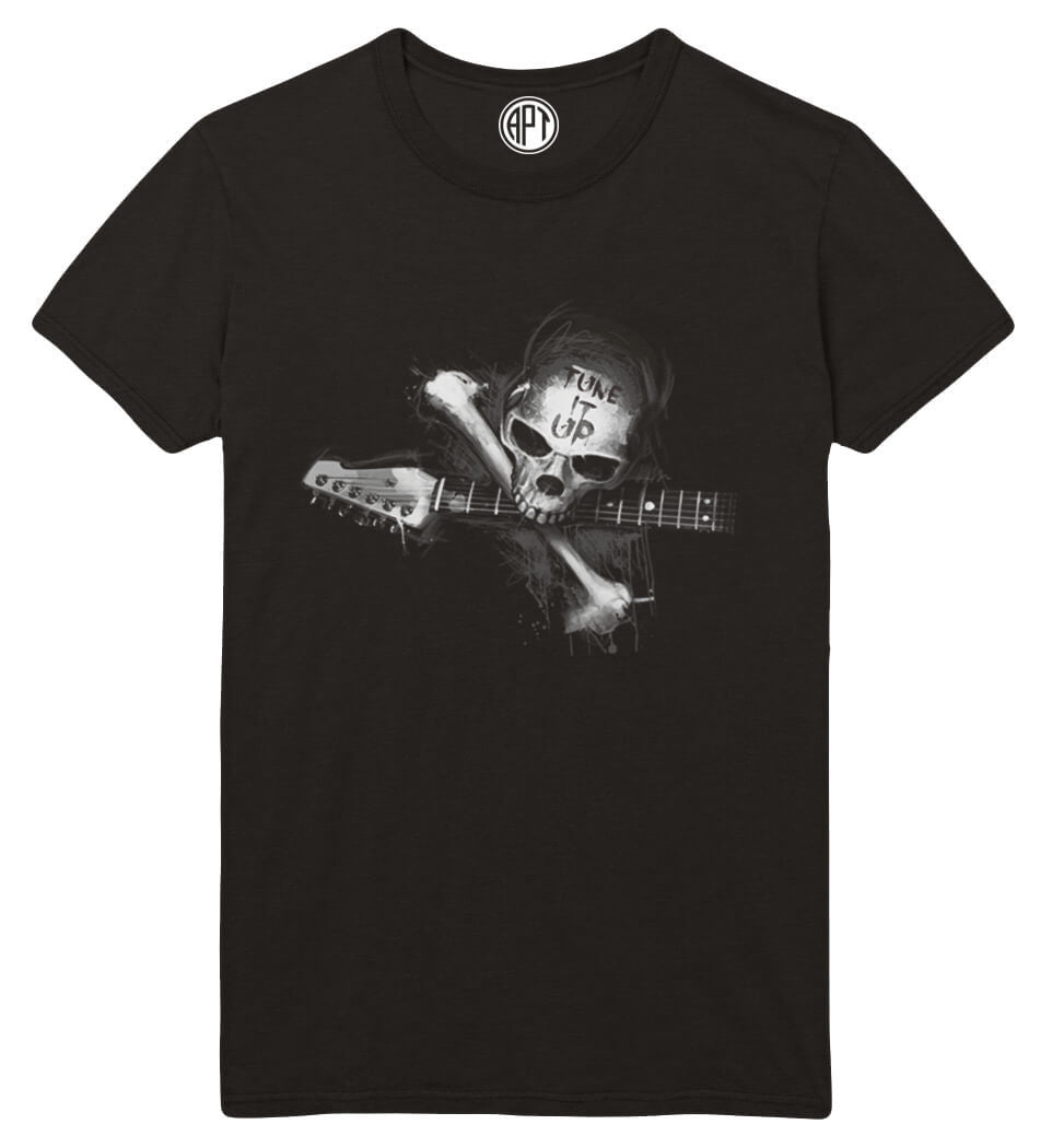 Tune it Up Printed T-Shirt-Black
