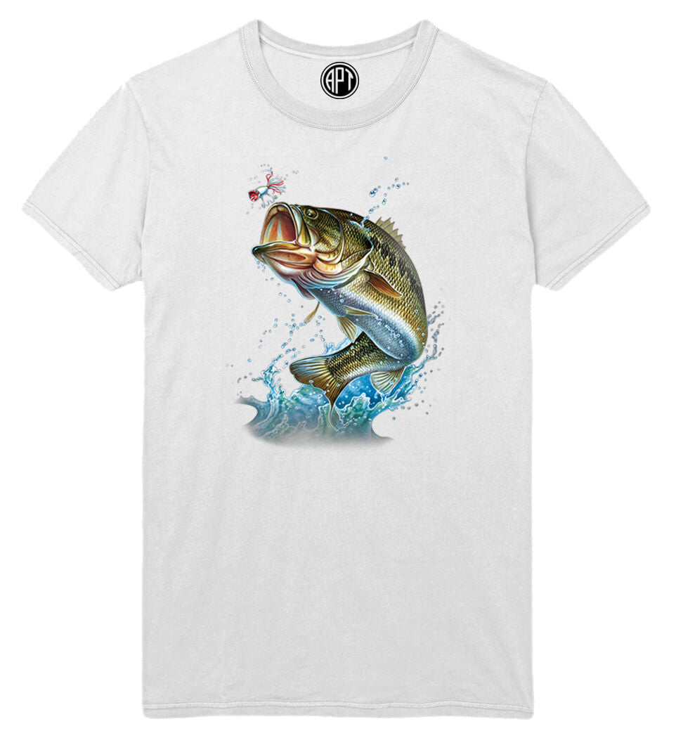 Action Bass Printed T-Shirt-White