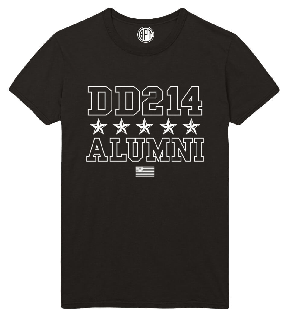 DD214 Printed T-Shirt-Black