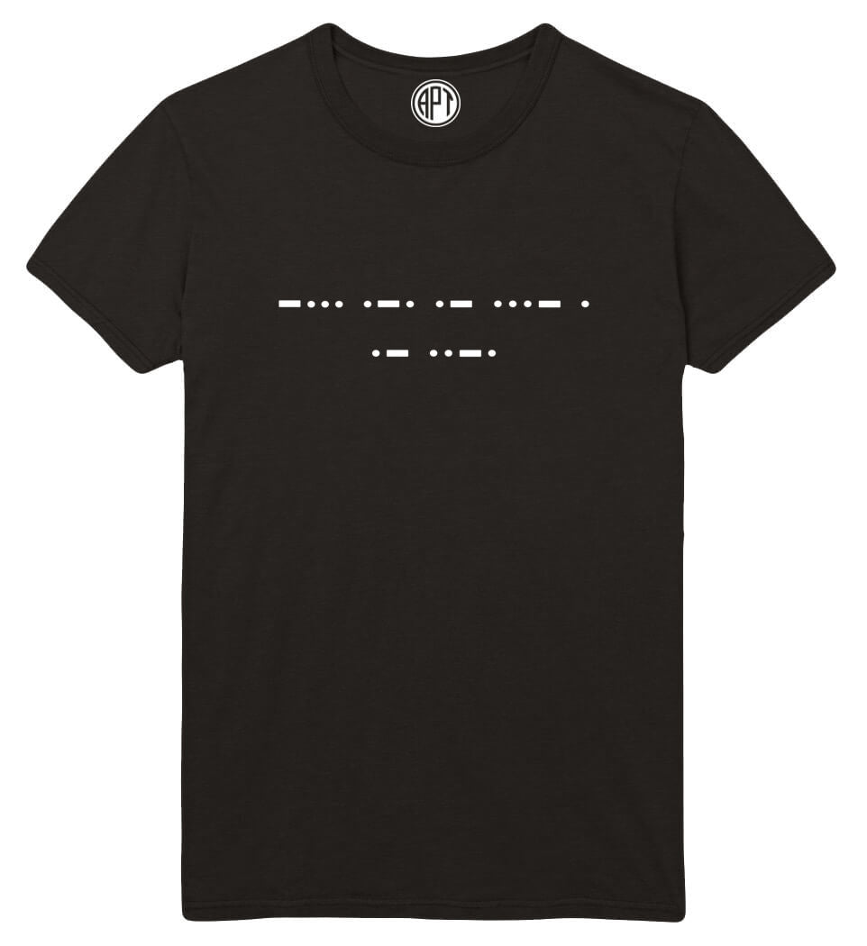 Brave AF Printed T-Shirt-Black