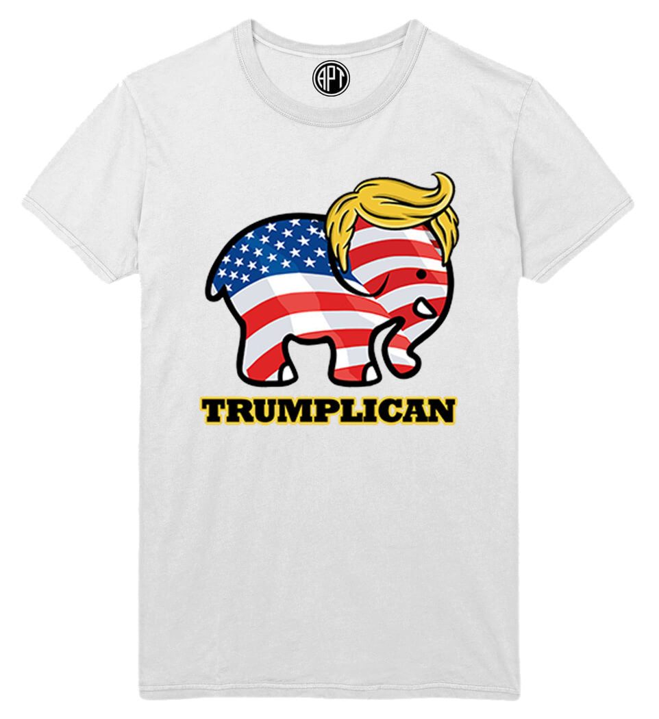 Trumplican Printed T-Shirt-White