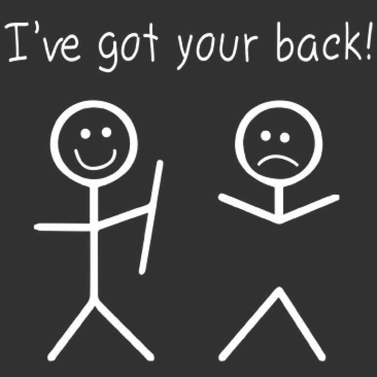 I've Got Your Back Printed T-Shirt Tall