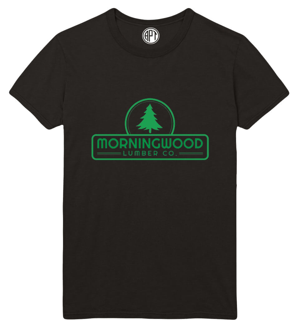 Morningwood Lumber Company Printed T-Shirt-Black