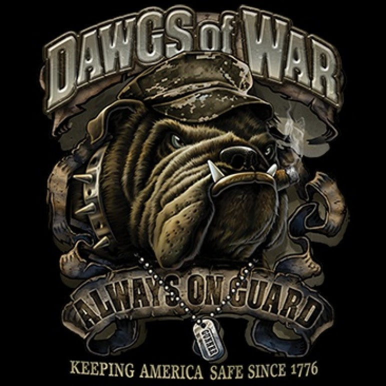 Dawgs of War Printed T-Shirt-Black