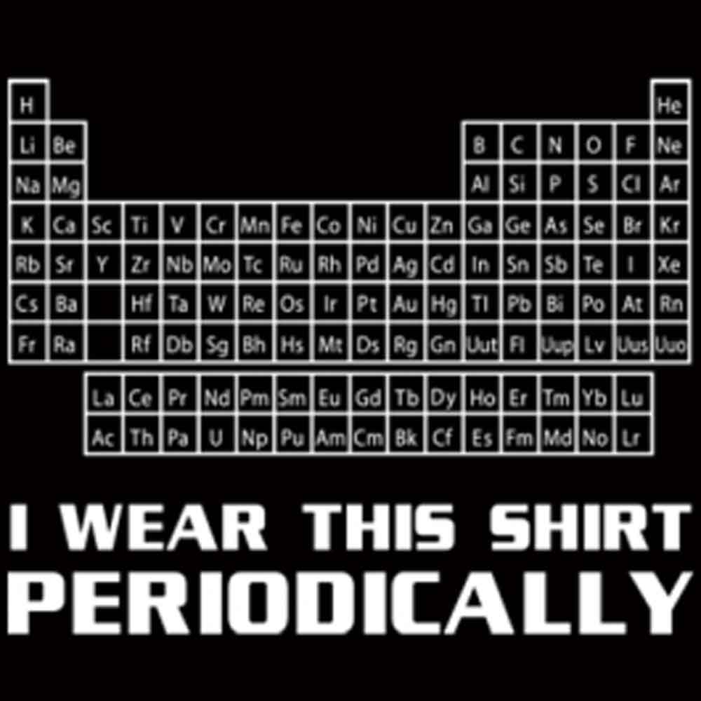 I Wear This Shirt Periodically Printed T-Shirt