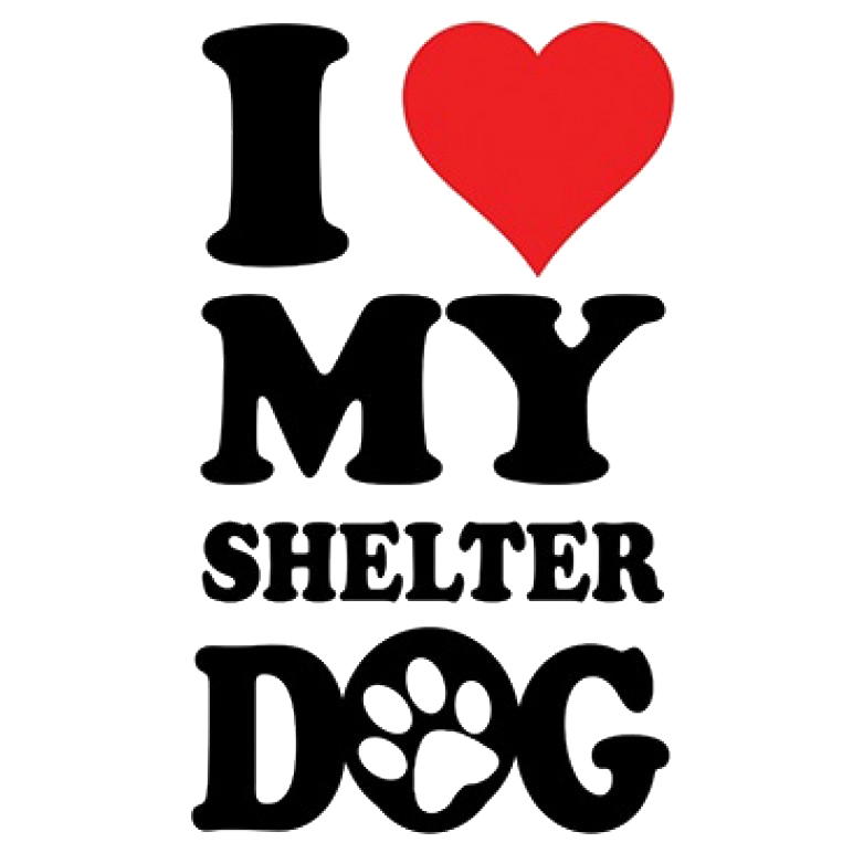 Love My Shelter Dog Printed T-Shirt Tall