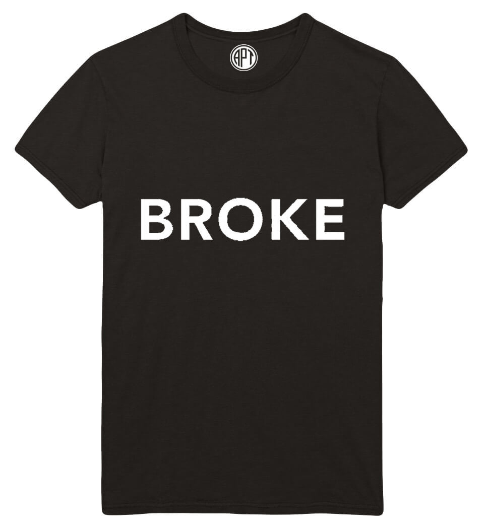 Broke Printed T-Shirt-Black
