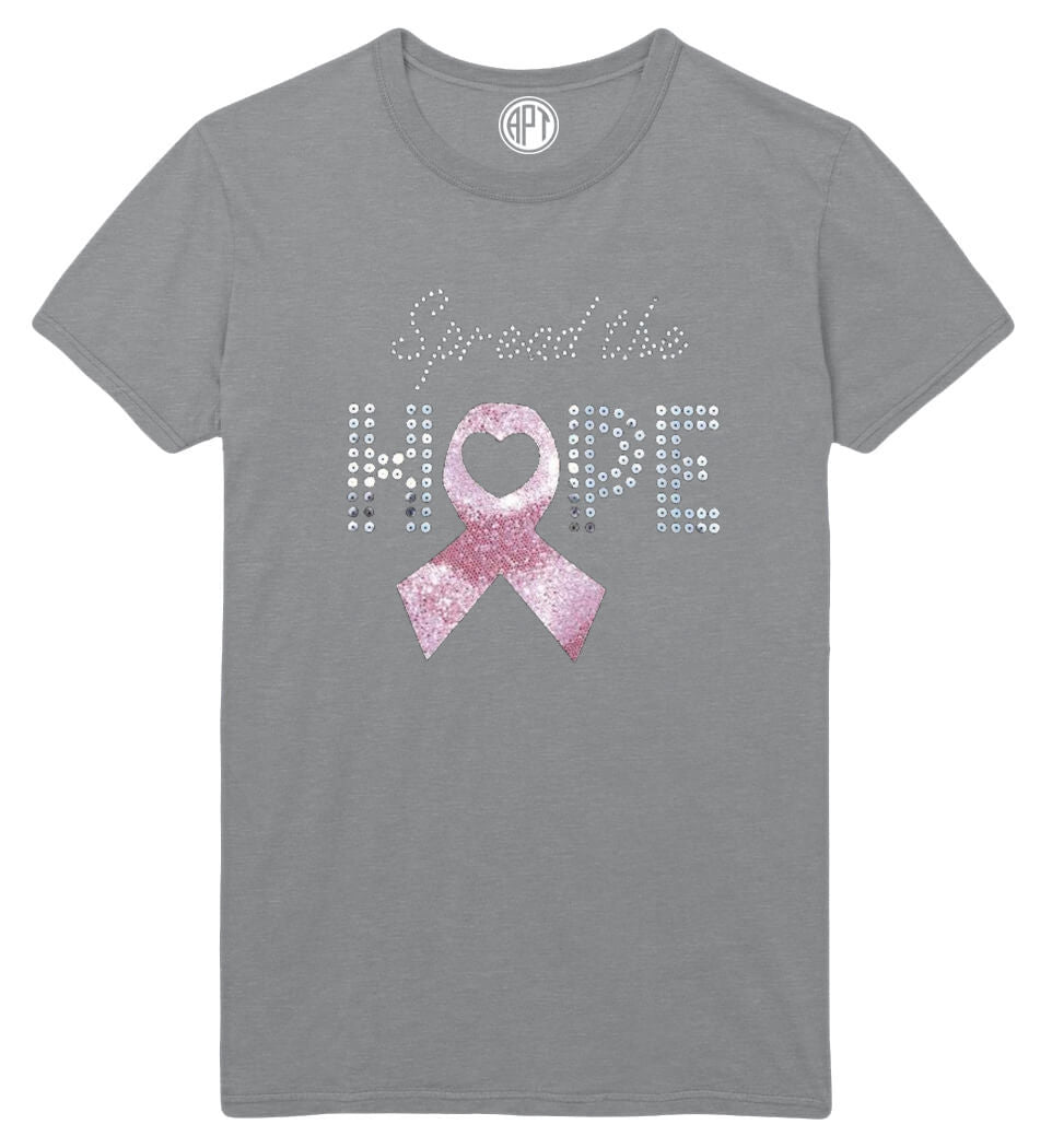 Spread The Hope Cancer Awareness  Printed T-Shirt Tall
