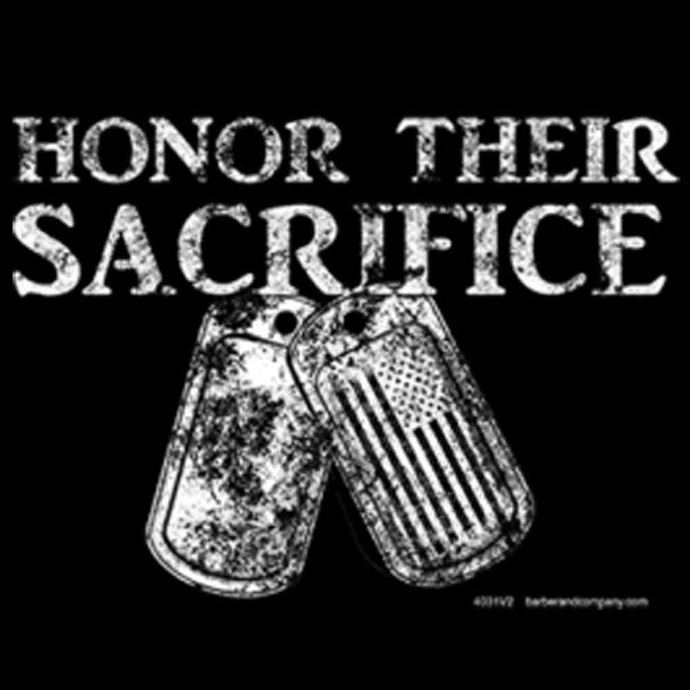 Honor Their Sacrifice Printed T-Shirt Tall