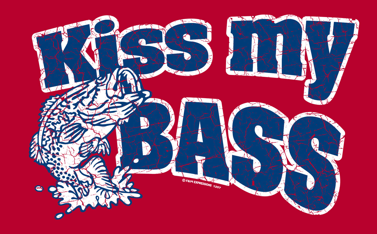 Kiss My Bass Printed T-Shirt-Black