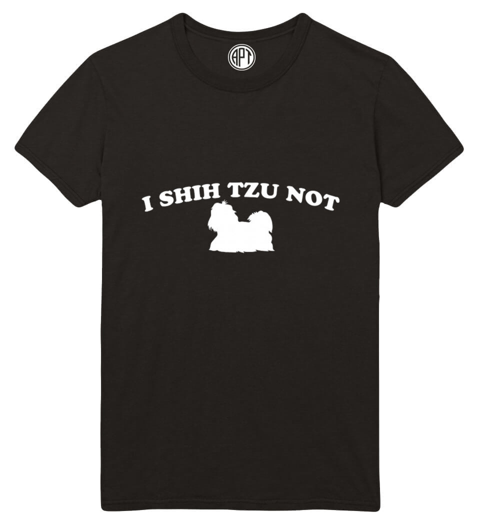 I Shih Tzu Not Printed T-Shirt-Black
