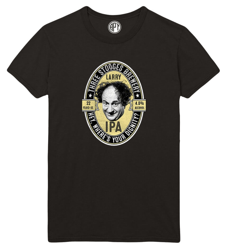 Larry IPA Three Stooges Brewery Printed T-Shirt Tall