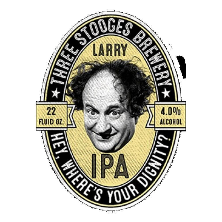 Larry IPA Three Stooges Brewery Printed T-Shirt