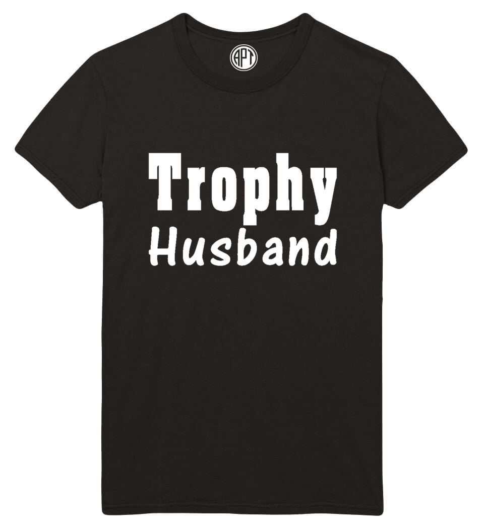Trophy Husband Printed T-Shirt-Black